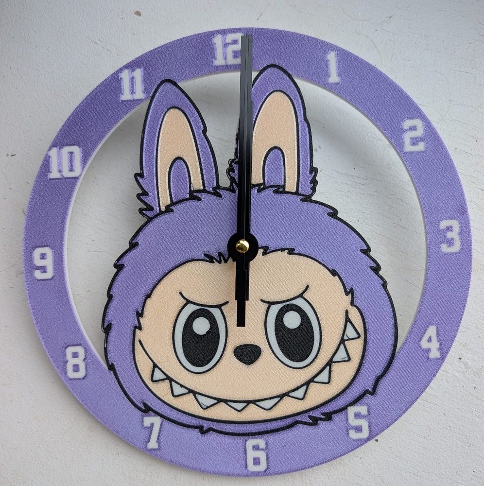Little Monster  Wall Clock Choose Your Color